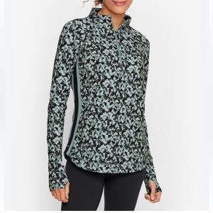 Talbots Performance Interlock Half Zip Pullover with Thumb Holes | EUC